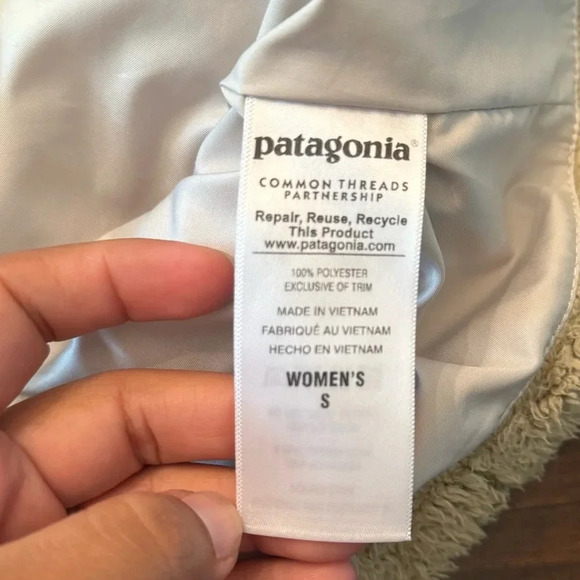 Patagonia Los Gatos Fleece Full Zip Vest Tan - Picture 4 of 5